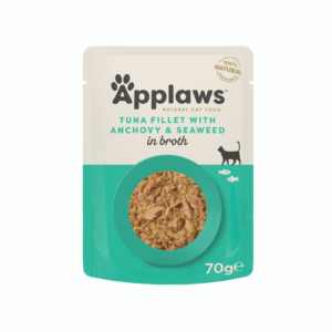 APPLAWS CAT POUCH TUNA ANCHOVY BROTH 70G - Image 1