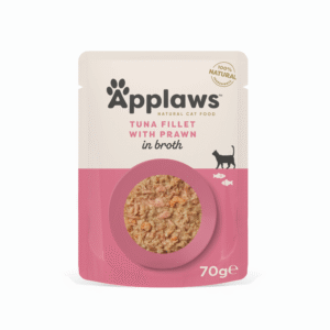 APPLAWS CAT POUCH TUNA PRAWN BROTH 70G - Image 1