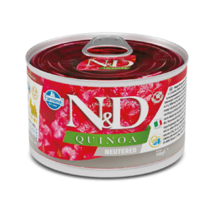 N&D DOG QUINOA PORK NEUTERED MINI 140G - Image 1