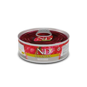 N&D CAT QUINOA PORK NEUTERED 80G - Image 1