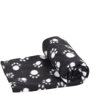 PLEDS MELNS AR ĶEPĀM - Image 1