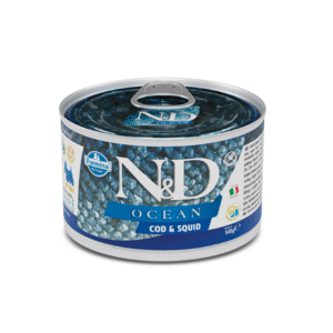 N&D DOG OCEAN CODFISH SQUID MINI 140G - Image 1
