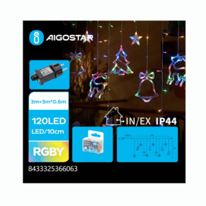 VIRTENE 120LED BELL&STARS COLOR - Image 1