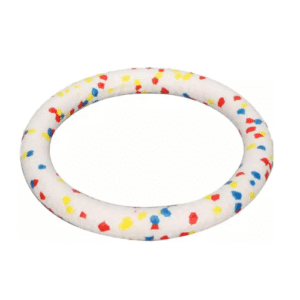 ROTAĻLIETA GUMIJAS RIŅĶIS BALTS - Image 1