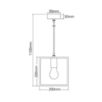 LAMPA GRIESTU KOKA KVADRĀTS - Image 2