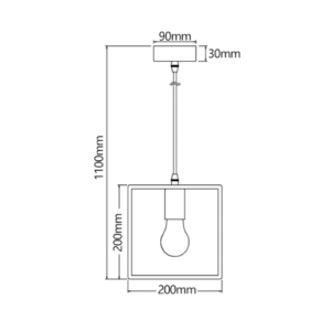 LAMPA GRIESTU KOKA KVADRĀTS - Image 2