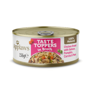 APPLAWS DOG TASTE TOPPERS CHICKEN & SALMON & VEGETABLES BROTH 156G - Image 1