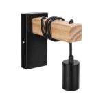 LAMPA SIENAS WOOD&BLACK