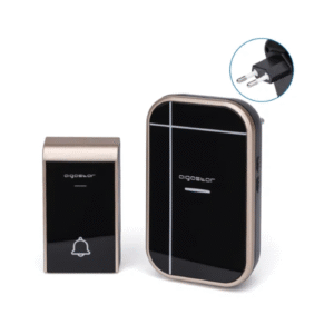 Noformējums bez nosaukuma - 2026-01-07T112100.936 ZVANS DURVJU BEZVADU BLACK/GOLD - Image 1