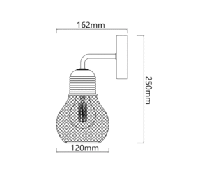 LAMPA SIENAS METĀLA BLACK - Image 3
