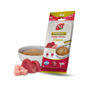 Noformējums bez nosaukuma - 2026-06-01T122327.680 N&D CAT CREAMY QUINOA HAIRBALL CHICKEN & TUNA 60G N4 - Image 1